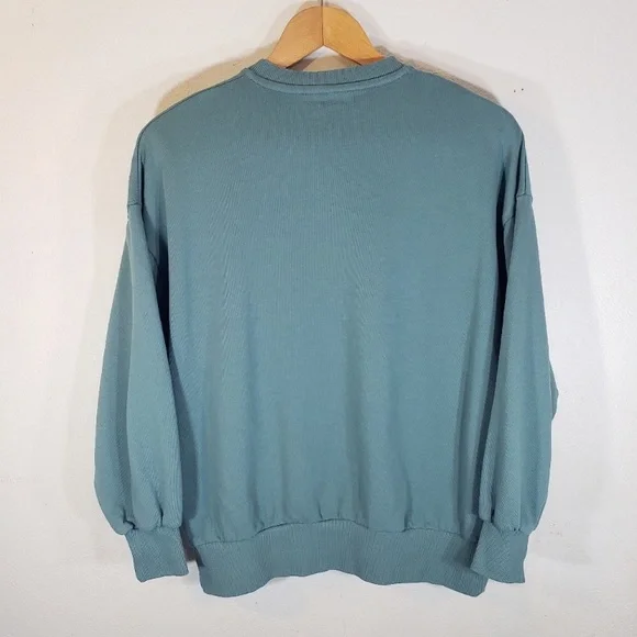 Vintage NYC Teal Green Crewneck Sweatshirt - Picture 2 of 5